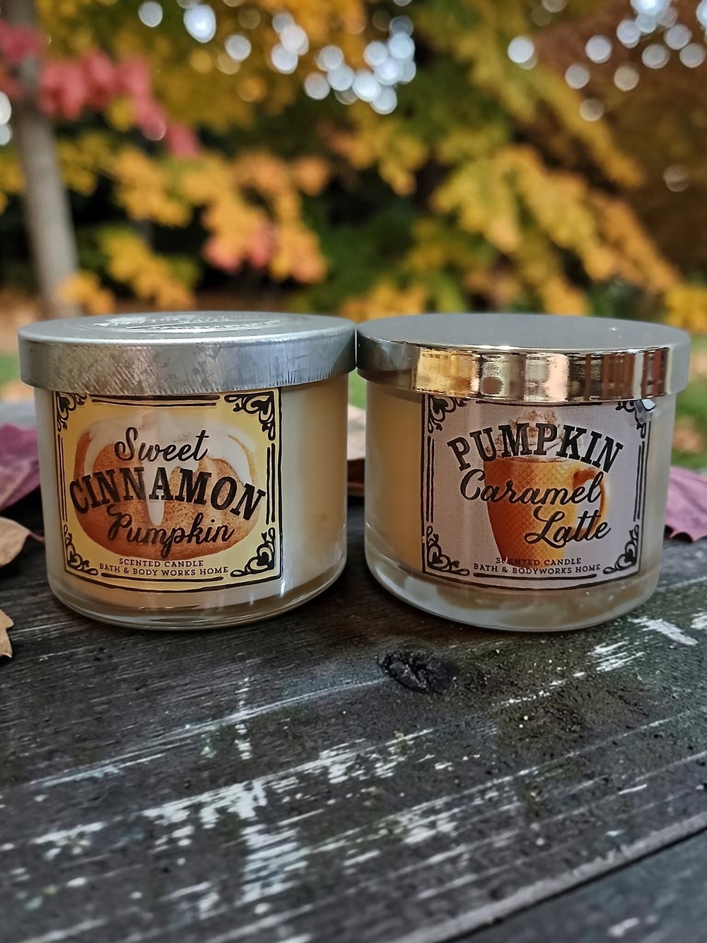 Bath & Body Works Pumpkin Caramel Latte And Sweet Cinnomin Pumpkin Minis